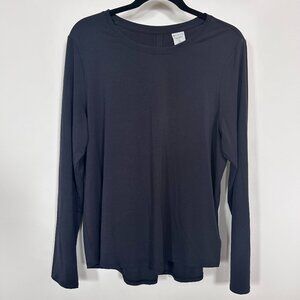 Athleta With Ease Top Long Sleeve Black